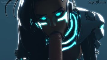 Sombra deepthroating