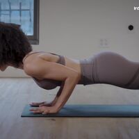 Nathalie Emmanuel Doing Yoga